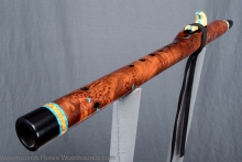 Redwood Burl Native American Flute, Minor, Mid B-4, #K44K (7)